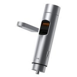 Baseus Bluetooth 5.0 FM Transmitter Car Charger 2x USB 3 A 18 W PPS Quick Charge 3.0 AFC FCP silver (CCNLZ-C0S)