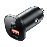 Acefast car charger 38W USB Type C / USB, PPS, Power Delivery, Quick Charge 3.0, AFC, FCP black (B1 black)