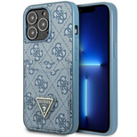 Guess GUHCP13XP4TPB iPhone 13 Pro Max 6.7&quot; blue/blue hardcase 4G Triangle Logo Cardslot