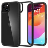 Spigen Crystal Hybrid-Hülle für iPhone 15 Plus – transparent und schwarz