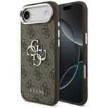 Guess 4G Big 4G Classic Logo case for iPhone 17 Air - brown and silver