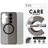 CARE by PanzerGlass Flagship Urban Combat Black QI Case for Samsung Galaxy S25+ - Semi-transparent Smoke