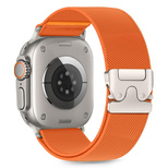 Tech-Protect Nylon-Verschluss für Apple Watch 44/45/46/49 mm – Orange