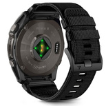 Tech-Protect Nylonband für Garmin Fenix ​​​​5/6/6 PRO/7/8 (47 mm)/E – Schwarz