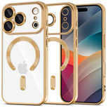Tech-Protect MagFlex MagSafe Case für iPhone 17 Pro Max - Transparent Gold