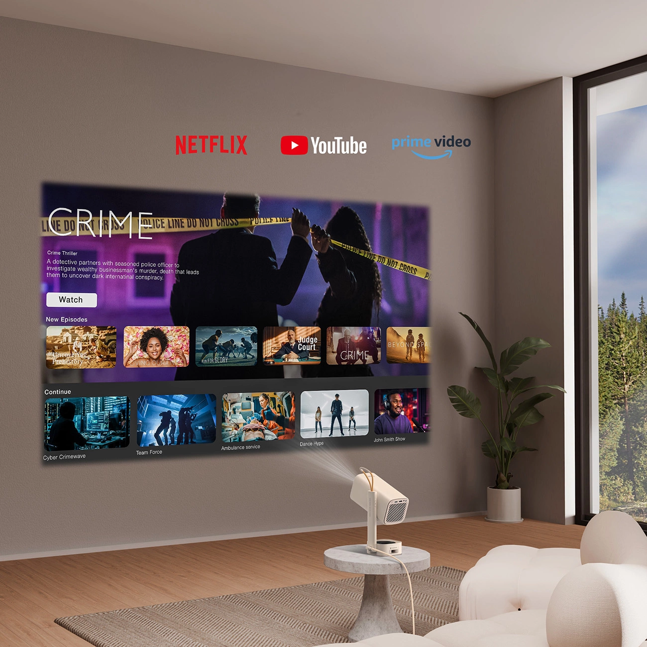 Rich software of the Yaber T1 Pro projector