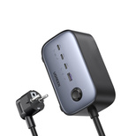 Ugreen Wandladegerät GaN USB C / USB AC Steckdosenleiste schwarz (CD270)