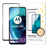 Wozinsky Tempered Glass Full Glue Super Robust Panzerglas Vollbild Hartglas mit Rahmen Case Friendly für Motorola Moto G71 5G schwarz