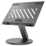 Spigen LD204H Ständer + Hub 6-in-1 - Grau