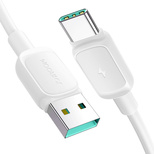 Joyroom Multi-Color Series A14 USB-A/USB-C 3A-Kabel 1,2 m – Weiß