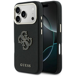 Etui Guess FW Resin Logo na iPhone 17 Pro Max - czarne
