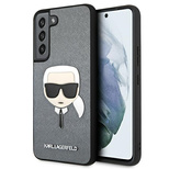 Karl Lagerfeld KLHCS22MSAKHSL S906 S22+ srebrny/silver hardcase Saffiano Ikonik Karl`s Head