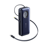 Baseus EnerCore CR11 20000mAh 100W Powerbank mit einziehbarem USB-C-Kabel – Schwarz