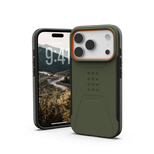 UAG Civilian MagSafe Hülle für iPhone 17 Pro - Oliv und Orange