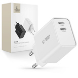 Tech-Protect C35W Netzladegerät 2x USB-C PD 35W - Weiß