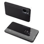 Clear View Case Flip Cover Poco M4 Pro 5G schwarz