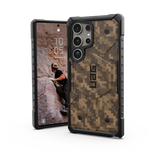 UAG Pathfinder Magnet SE case for Samsung Galaxy S24 Ultra with magnetic module - brown camouflage