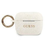 Guess GUACAPSILGLWH AirPods Pro cover white/white Silicone Glitter