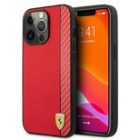 Ferrari FESAXHCP13XRE iPhone 13 Pro Max 6.7&quot; red/red hardcase On Track Carbon Stripe