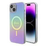 Guess GUHMP15SHITSU iPhone 15 6,1&quot; lila/lila Hardcase IML Iridescent MagSafe