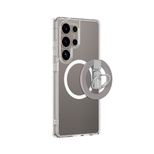 AmazingThing Minimal Mag Case mit Magnetring und Magnetring für Samsung Galaxy S25 Ultra - Transparent