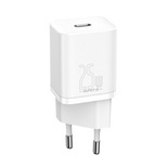 [B WARE] Baseus Super Si 1C fast wall charger USB Type C 25W Power Delivery Quick Charge white (CCSP020102)