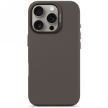 Decoded AntiMicrobial Silicone Backcover with MagSafe for iPhone 16 Pro - Dark Brown