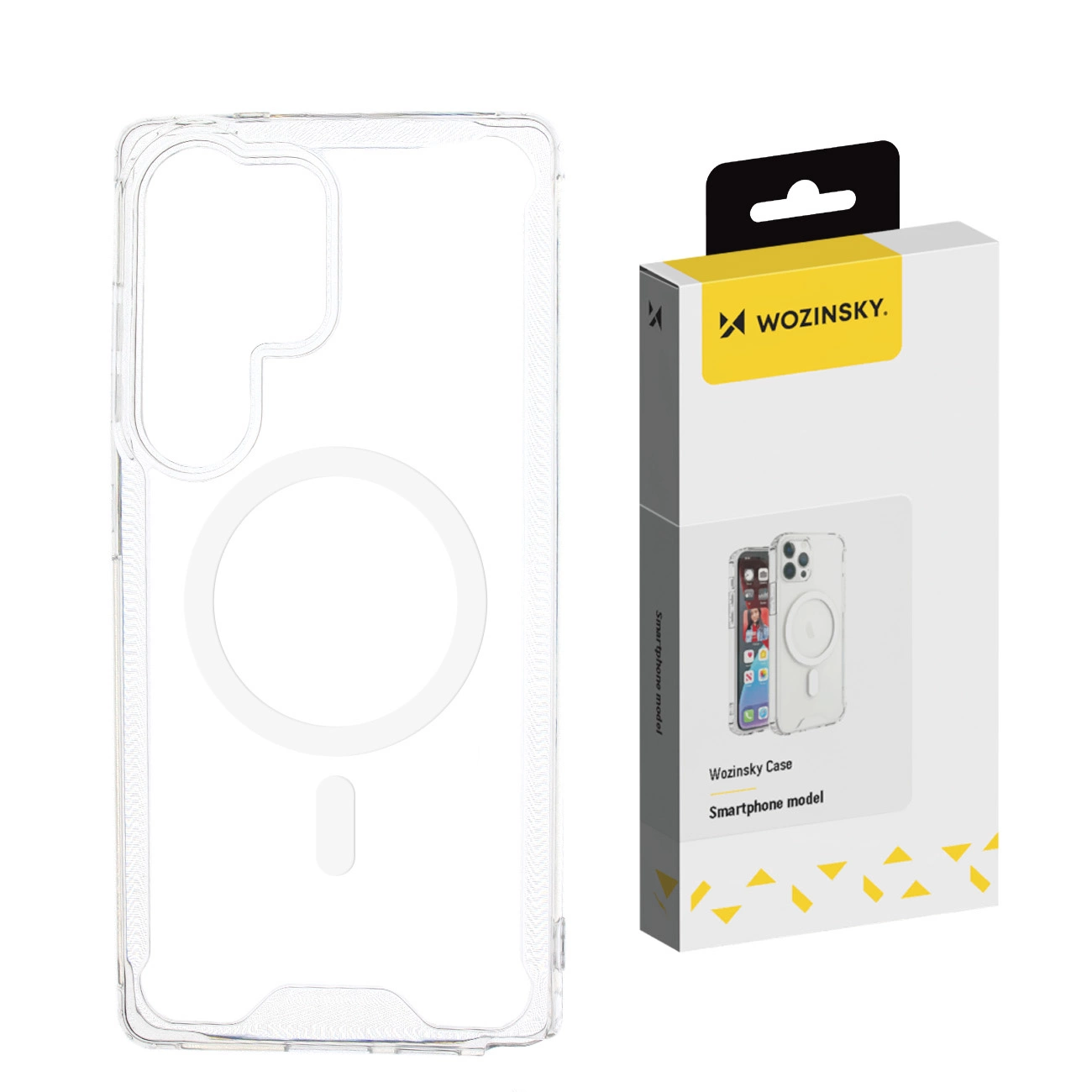 Etui Corner Case MagSafe na Samsung Galaxy S25+ - przezroczyste
