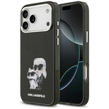 Karl Lagerfeld IML Aquarelle Karl &amp; Choupette &amp; Logo MagSafe Case for iPhone 17 Pro Max - Black
