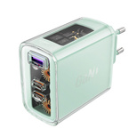 Acefast GaN charger 65W 3 ports (1xUSB, 2xUSB C) green (A45)