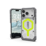 UAG Pathfinder Clear MagSafe Case für iPhone 17 Pro - Neongrau