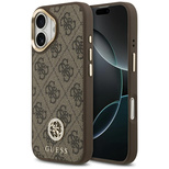 Guess 4G Strass Logo MagSafe Hülle für iPhone 17 - braun