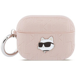 Karl Lagerfeld Monogram Choupette Head Case for AirPods Pro 3 - Pink