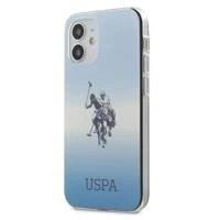 Etui U.S. Polo Assn. Gradient Pattern Collection na iPhone 12 mini - niebieskie