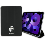 Karl Lagerfeld Saffiano Magnetic Karl &amp; Choupette iPad Air 11&quot; 2024 Book Cover Case - Black