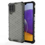 Honeycomb Handyhülle Schutzhülle mit TPU Rahmen für Samsung Galaxy A22 4G schwarz