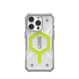 UAG Pathfinder Clear Magsafe Hülle für iPhone 16 Pro, kompatibel mit MagSafe – Grün