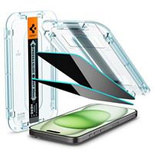 Spigen Glas.tR EZ Fit Privacy tempered glass for iPhone 15 Plus