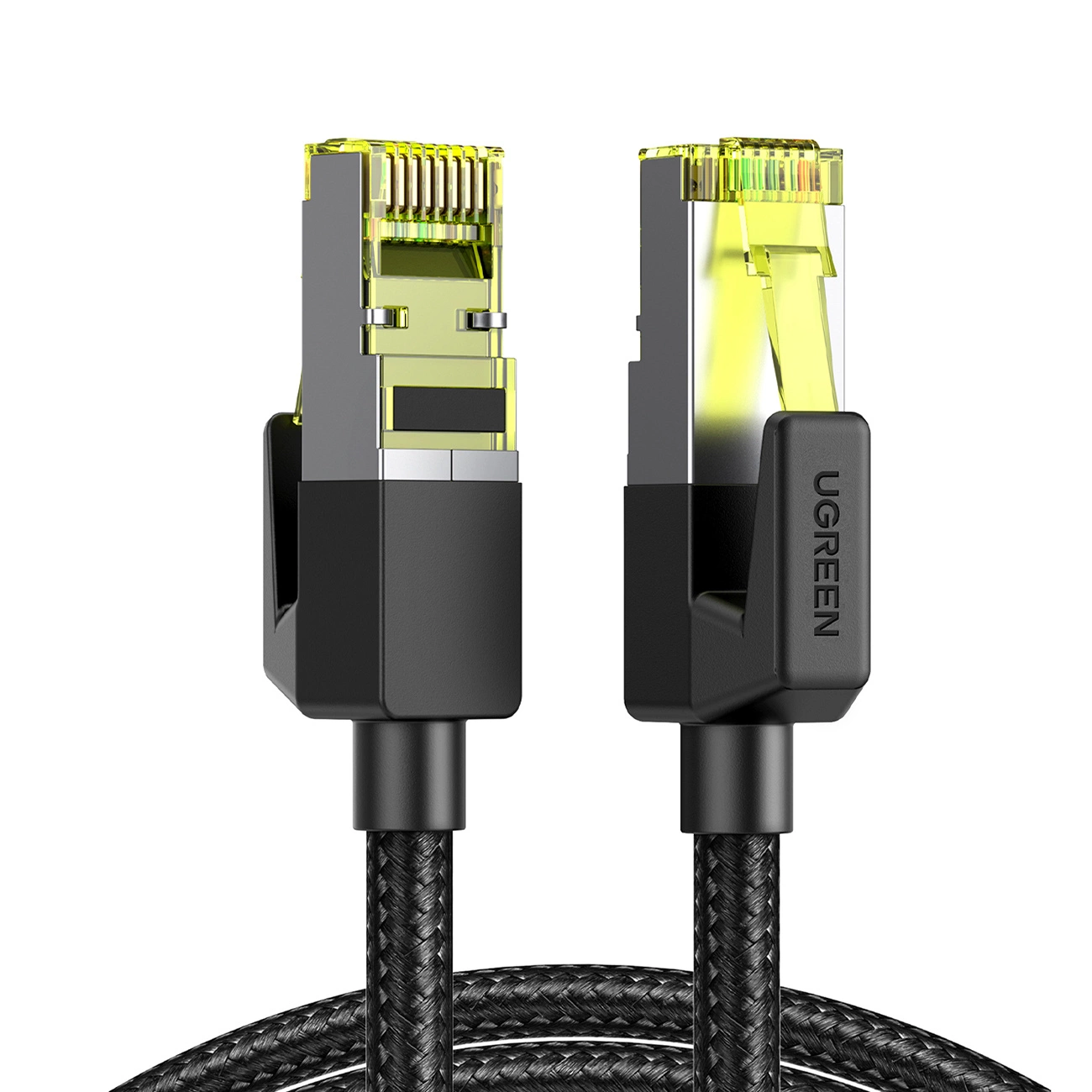 Ugreen NW150 network cable on white background