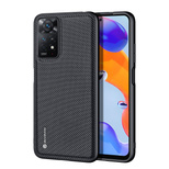 Dux Ducis Fino etui pokrowiec pokryty nylonowym materiałem Xiaomi Redmi Note 11 Pro 5G / 11 Pro czarny