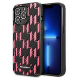 Karl Lagerfeld Monogramm-Plakette iPhone 13 Pro / 13 6.1&quot; Hülle - Rosa