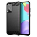 Carbon Case Flexible Cover TPU Cover für Samsung Galaxy A52s 5G / A52 5G / A52 4G schwarz