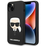 Karl Lagerfeld KLHCP14MSLKHBK iPhone 14 Plus 6.7 &quot;hardcase black / black Silicone Karl`s Head