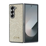 Guess 4G Glitter Script Hülle für Samsung Galaxy Z Fold 6 – Gold