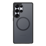 Spigen Capella GP-FPS938PGBJW Silikonhülle mit MagFit Magnetring für Samsung Galaxy S25 Ultra - Schwarz