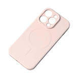 Silikonowe magnetyczne etui iPhone 13 Pro Silicone Case Magsafe - różowe