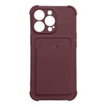 Card Armor Case Pouch Cover for iPhone 11 Pro Card Wallet Silicone Air Bag Armor Case Raspberry