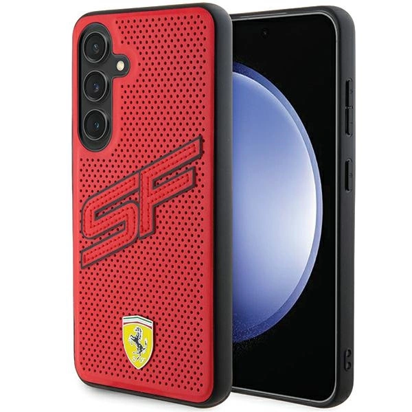 Ferrari Big SF Perforated case for Samsung Galaxy S24 red