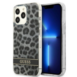 Guess GUHCP13LHSLEOK iPhone 13 Pro / 13 6.1&quot; grey/grey hardcase Leopard