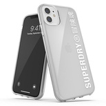 SuperDry Snap iPhone 11 Clear Case biały /white 41578